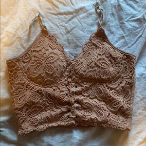 Pink Crop Tank Top